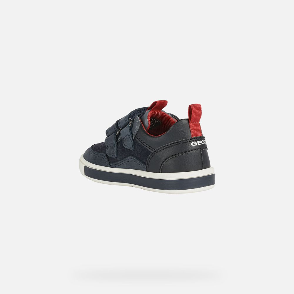 Geox Sneakers Navy/Black Trottola Boy - Geox Baby Shoes - WDPGAI368